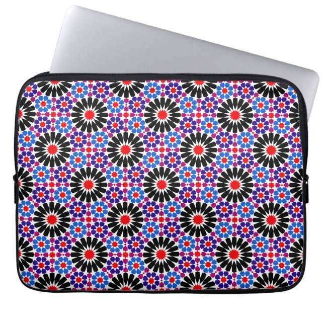 Funda Para Portátil Mosaic Legacy: Andalusian Moroccan Zellige Art (Frente)