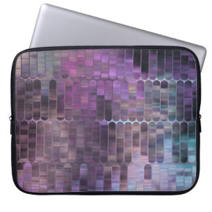 Funda Para Portátil Mosaico Brillante: Resumen Glosado Multicolorizado