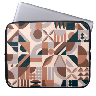 Funda Para Portátil Mosaico geométrico colorido, fondo abstracto.