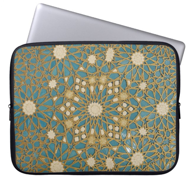Funda Para Portátil mosaico simétrico real (Frente)