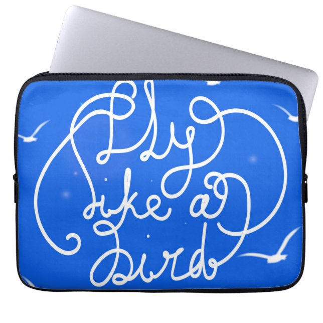Funda Para Portátil Mosca como un pájaro (Frente)