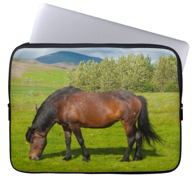 Funda Para Portátil Mossfellsbaer Caballo Islandés (Frente)