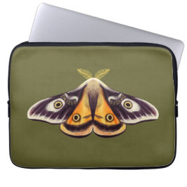 Funda Para Portátil Moth Insect Art Goblincore Saturnia Witchen Green
