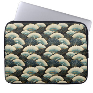 Funda Para Portátil Motif de fanáticos japoneses inspirados en el oro 