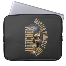 Funda Para Portátil motivación BTC | Calavera | Bitcoin cripto 