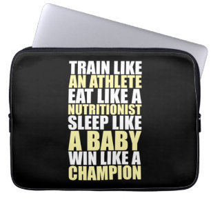 Funda Para Portátil Motivación de entrenamiento - Ganar como campeón