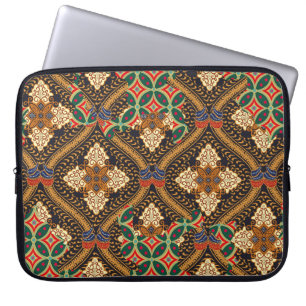 Funda Para Portátil Motivos de batik indonesio con un plan muy distint