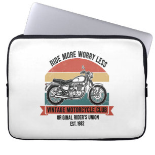 Funda Para Portátil Motocicleta de época Est. 1982