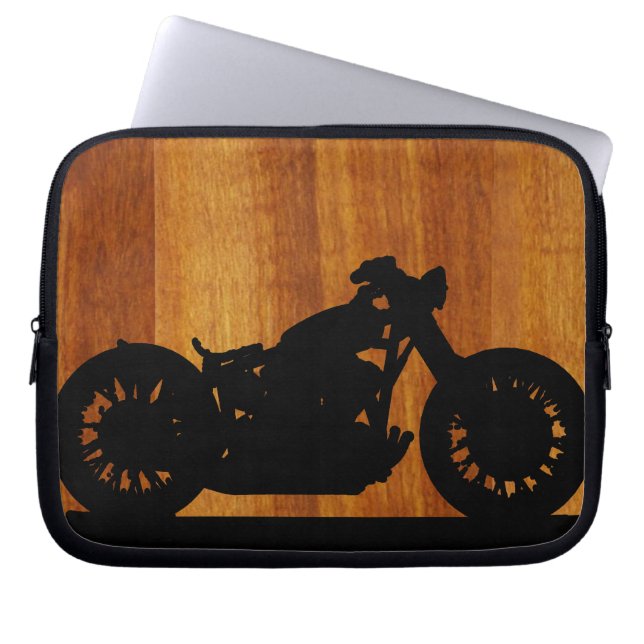 Funda Para Portátil motocicleta de estilo rústico (Frente)