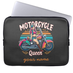 Funda Para Portátil Motocicleta Reina Niza Chica Gigante Motociclista