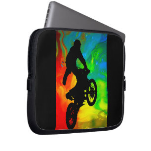 Funda Para Portátil Motocrós en una fusión solar