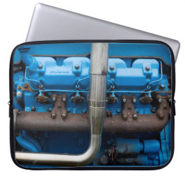 Funda Para Portátil Motor del Tractor Azul