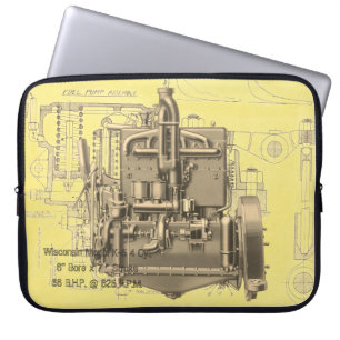 Funda Para Portátil Motor Wisconsin Milwaukee Motor Wisconsin Motor Te