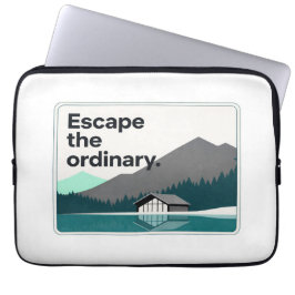 Funda Para Portátil Mountain Lake Adventure Quote Art