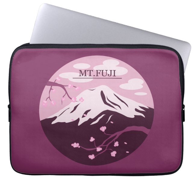 Funda Para Portátil Mt. Fuji (rosa) (Frente)