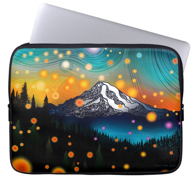 Funda Para Portátil Mt. Rainier Starry Sky (Frente)