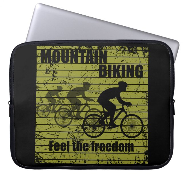 Funda Para Portátil MTB en bicicleta de montaña (Frente)