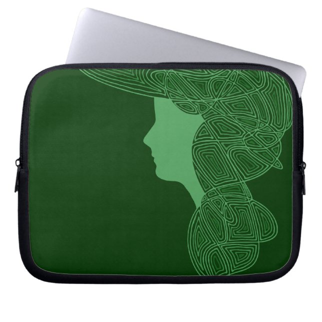 Funda Para Portátil Muchacha irlandesa (Frente)
