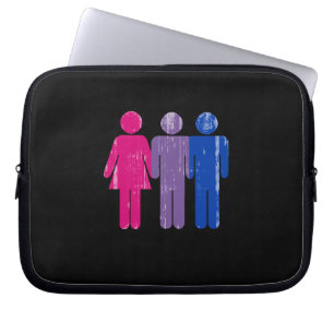 Funda Para Portátil Muchacho bisexual distressed.png