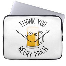 Funda Para Portátil Muchas Gracias Cervecero - Cara Tonta