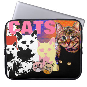 Funda Para Portátil muchas imágenes de gatos