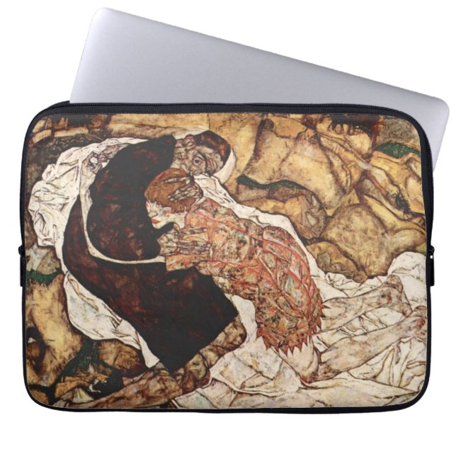 Funda Para Portátil Muerte y la mucama de Egon Schiele (Frente)