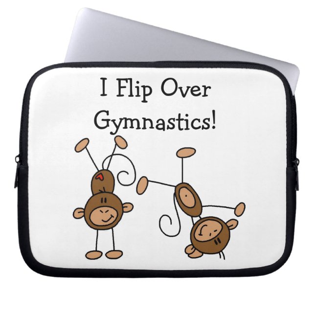 Funda Para Portátil Muevo de un tirón sobre la gimnasia (Frente)