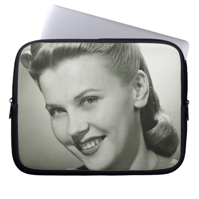 Funda Para Portátil Mujer 2 sonrientes (Frente)