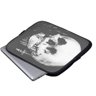 Funda Para Portátil Mujer con reflejo cráneo de Halloween en espejo