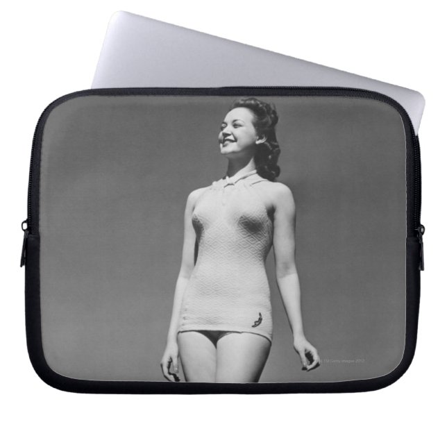 Funda Para Portátil Mujer en traje de baño (Frente)