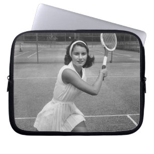 Funda Para Portátil Mujer jugando al tenis