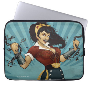 Funda Para Portátil Mujer Maravilla Amazonía une afiche vintage