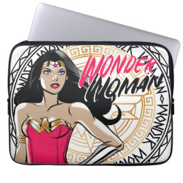 Funda Para Portátil Mujer Maravilla Con Emblema Tribal Griego