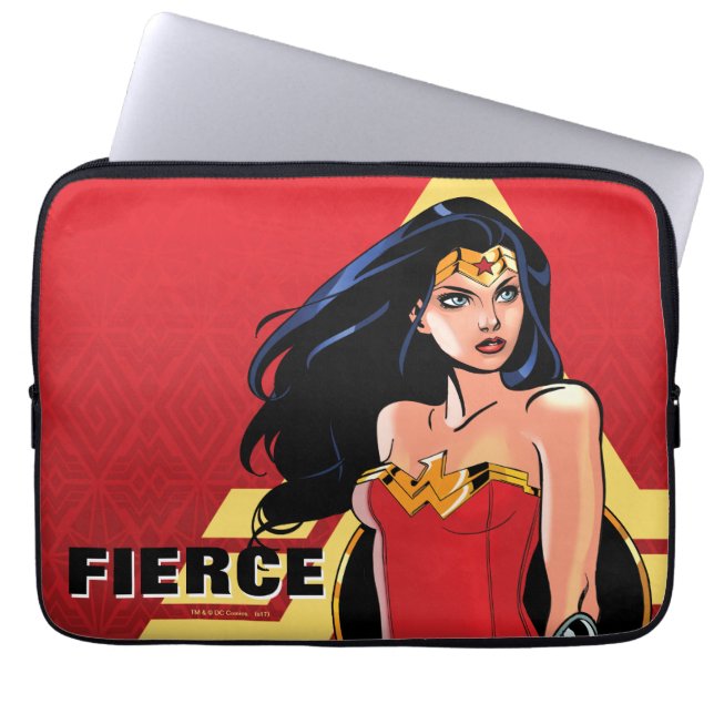 Funda Para Portátil Mujer Maravilla Con Espada - Feroz (Frente)