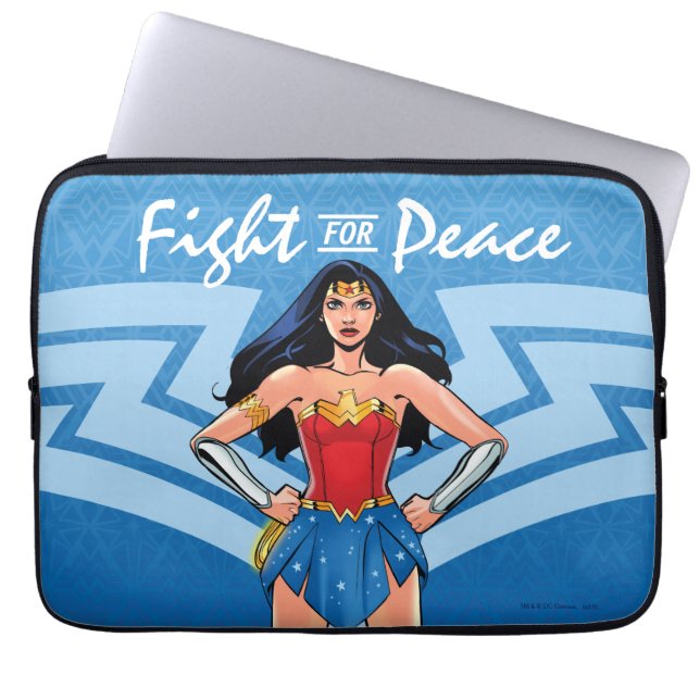 Funda Para Portátil Mujer Maravilla - Lucha Por La Paz (Frente)