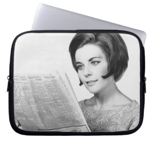 Funda Para Portátil Mujer Newpaper de lectura