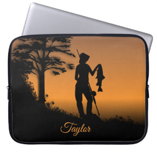 Funda Para Portátil Mujer pescadora en Dusk Personal