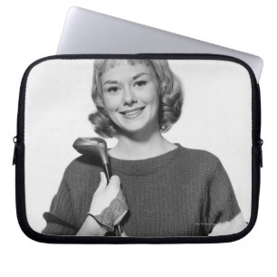 Funda Para Portátil Mujer que detiene al club de golf