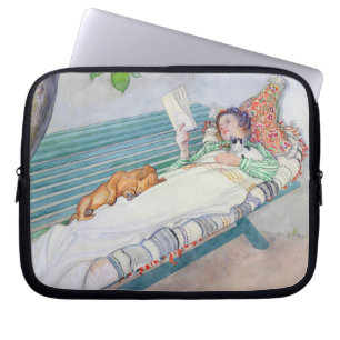 Funda Para Portátil Mujer que miente en un banco, 1913 (w/c en el