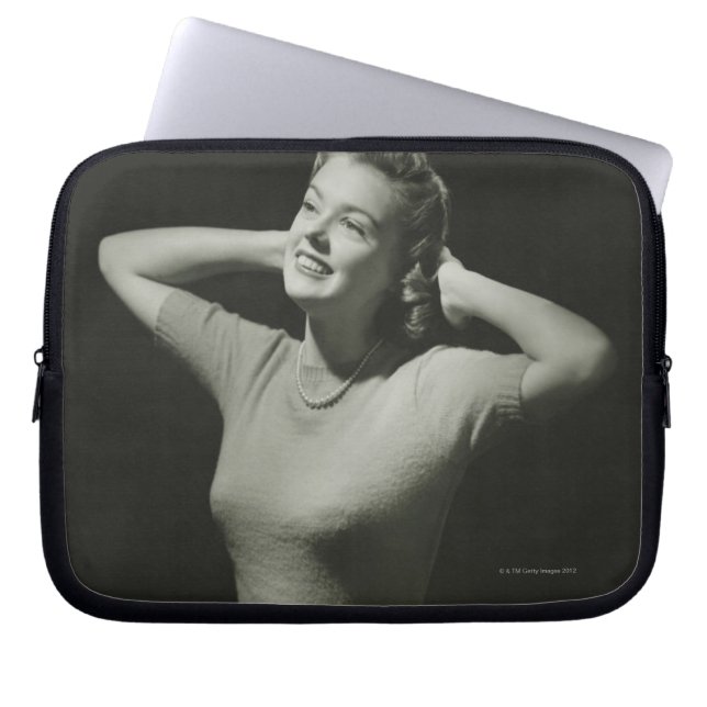 Funda Para Portátil Mujer que se relaja (Frente)