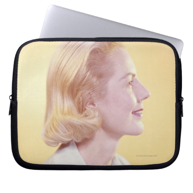 Funda Para Portátil Mujer rubia (Frente)