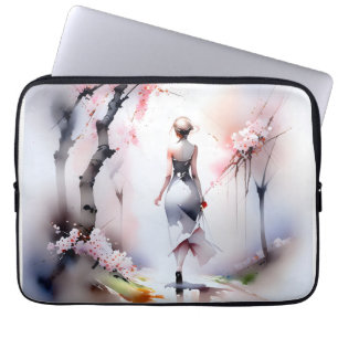 Funda Para Portátil Mujer solitaria caminando
