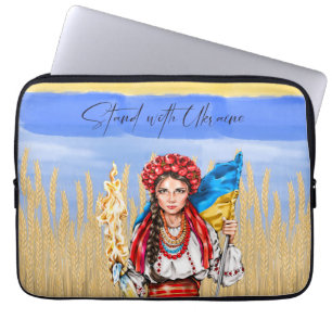 Funda Para Portátil Mujer ucraniana apoya puerta de bloc de notas de c