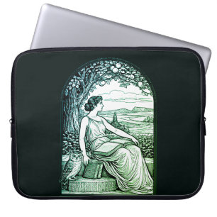 Funda Para Portátil Mujer Vintage Art Nouveau Leyendo Bajo un Árbol