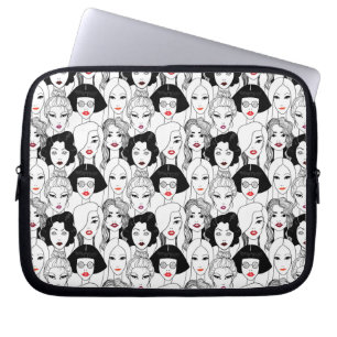 Funda Para Portátil Mujeres con el modelo del lápiz labial