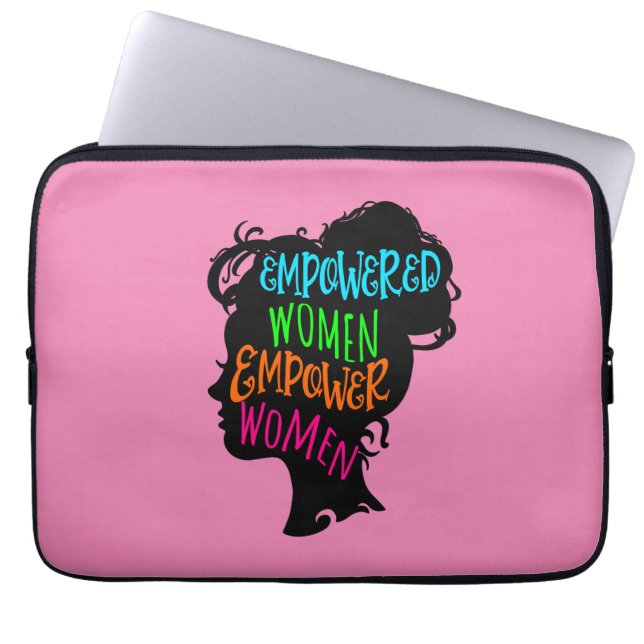 Funda Para Portátil Mujeres empoderadas empoderan a las mujeres (Frente)