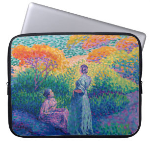 FUNDA PARA PORTÁTIL MUJERES JUNTO AL MAR PINTURA