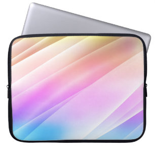 Funda Para Portátil Multicolor claro, cubierta arcoiris con líneas lar