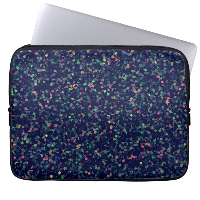 Funda Para Portátil Multicolor Purpurina Confetti (Frente)