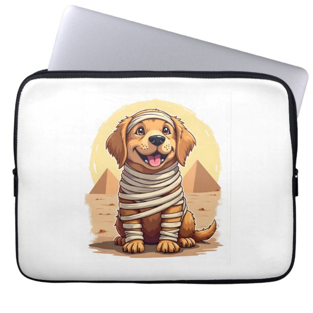 Funda Para Portátil Mummy Golden Retriever (Frente)